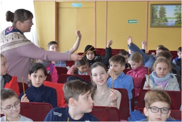 Православный урок «Сретение Господне» в Клетской школе.