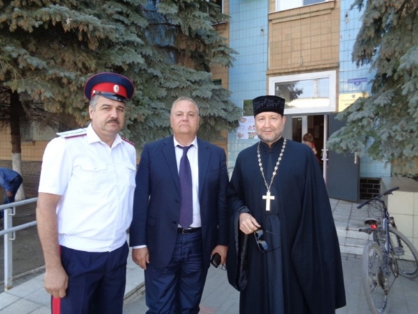 Участие благочинного Клетского округа протоиерея Михаила Пономарева на заседании рабочей группы по делам казачества.