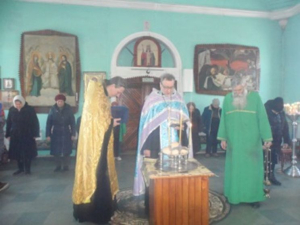 Праздник - Сретение Господа Бога и Спаса нашего Иисуса Христа.