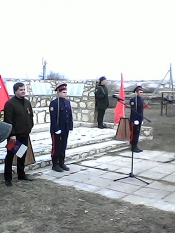 Лития на траурном митинге 19ноября 2019года, в день празднования 77-й годовщины освобождения станицы Клетской от немецко-фашистских захватчиков.