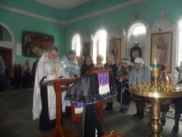 Литургия и Соборование в храме ст. Клетской. Неделя 4-я Великого поста.
