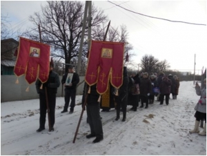 Крестный ход в Праздник Святого Богоявления в х. Верхнечеренский