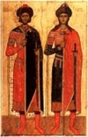 СВЯТЫЕ БЛАГОВЕРНЫЕ КНЯЗЬЯ-СТРАСТОТЕРПЦЫ БОРИС И ГЛЕБ