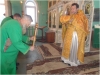 Благочинный Клетского округа протоиерей Михаил Пономарев в храме ст. Клетской совершил Богослужение в Неделю мясопустную о Страшном Суде.