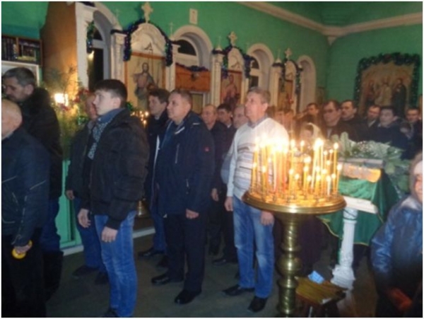 Праздник Рождество Господа и Спаса нашего Иисуса Христа в храме Живоначальной Троицы станицы Клетской