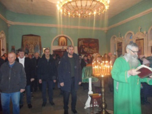 В День памяти прп. Евфимия Великого воскресное Богослужение совершил благочинный Клетского округа в храме ст. Клетской.