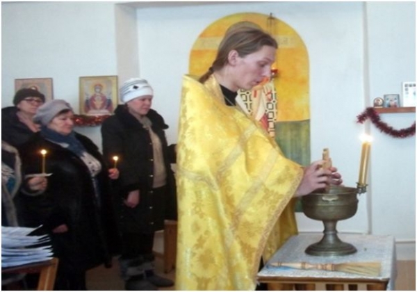 Праздник Святого Богоявления в храме Покрова Пресвятой Богородицы х. Калмыковский