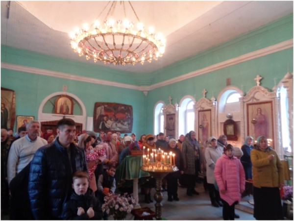 Богослужение памяти святых отцов Седьмого Вселенского Собора в храме ст. Клетской.